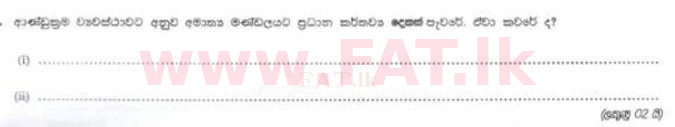 National Syllabus : Sri Lanka Law College Law Entrance - 2012 August - Section II (සිංහල Medium) 18 1