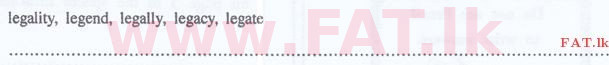 உள்ளூர் பாடத்திட்டம் : இலங்கை சட்டக்கல்லூரி இலங்கை சட்டக்கல்லூரி நுழைவுத்தேர்வு - 2015 செப்டம்பர் - Language Skills - English (English மொழிமூலம்) 6 1