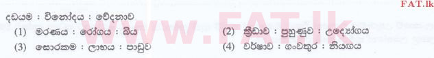 දේශීය විෂය නිර්දේශය : ශ්‍රී ලංකා නීති විද්‍යාලය නීති විද්‍යාලයීය ප්‍රවේශය - 2015 සැප්තැම්බර් - සාමාන්‍ය දැනීම හා බුද්ධි පරීක්ෂණය (සිංහල මාධ්‍යය) 52 1