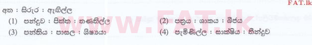 உள்ளூர் பாடத்திட்டம் : இலங்கை சட்டக்கல்லூரி இலங்கை சட்டக்கல்லூரி நுழைவுத்தேர்வு - 2015 செப்டம்பர் - General Knowledge and Intelligence (සිංහල மொழிமூலம்) 53 1