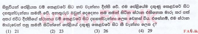 National Syllabus : Sri Lanka Law College Law Entrance - 2015 September - General Knowledge and Intelligence (සිංහල Medium) 67 1
