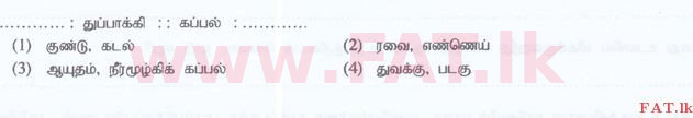 உள்ளூர் பாடத்திட்டம் : இலங்கை சட்டக்கல்லூரி இலங்கை சட்டக்கல்லூரி நுழைவுத்தேர்வு - 2016 செப்டம்பர் - General Knowledge and Intelligence (தமிழ் மொழிமூலம்) 55 1