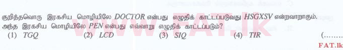 உள்ளூர் பாடத்திட்டம் : இலங்கை சட்டக்கல்லூரி இலங்கை சட்டக்கல்லூரி நுழைவுத்தேர்வு - 2016 செப்டம்பர் - General Knowledge and Intelligence (தமிழ் மொழிமூலம்) 62 1