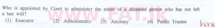 National Syllabus : Sri Lanka Law College Law Entrance - 2016 September - General Knowledge and Intelligence (English Medium) 15 1