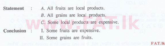 දේශීය විෂය නිර්දේශය : ශ්‍රී ලංකා නීති විද්‍යාලය නීති විද්‍යාලයීය ප්‍රවේශය - 2016 සැප්තැම්බර් - සාමාන්‍ය දැනීම හා බුද්ධි පරීක්ෂණය (English මාධ්‍යය) 69 1