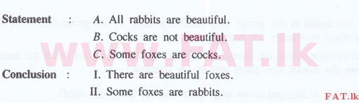 National Syllabus : Sri Lanka Law College Law Entrance - 2016 September - General Knowledge and Intelligence (English Medium) 70 1