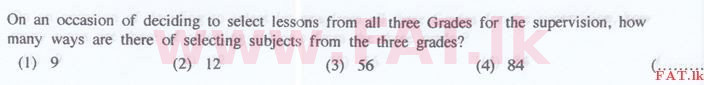 உள்ளூர் பாடத்திட்டம் : இலங்கை சட்டக்கல்லூரி இலங்கை சட்டக்கல்லூரி நுழைவுத்தேர்வு - 2016 செப்டம்பர் - General Knowledge and Intelligence (English மொழிமூலம்) 88 1
