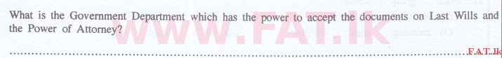 දේශීය විෂය නිර්දේශය : ශ්‍රී ලංකා නීති විද්‍යාලය නීති විද්‍යාලයීය ප්‍රවේශය - 2015 සැප්තැම්බර් - සාමාන්‍ය දැනීම හා බුද්ධි පරීක්ෂණය (English මාධ්‍යය) 39 1