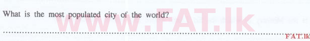 உள்ளூர் பாடத்திட்டம் : இலங்கை சட்டக்கல்லூரி இலங்கை சட்டக்கல்லூரி நுழைவுத்தேர்வு - 2015 செப்டம்பர் - General Knowledge and Intelligence (English மொழிமூலம்) 48 1