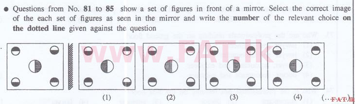දේශීය විෂය නිර්දේශය : ශ්‍රී ලංකා නීති විද්‍යාලය නීති විද්‍යාලයීය ප්‍රවේශය - 2015 සැප්තැම්බර් - සාමාන්‍ය දැනීම හා බුද්ධි පරීක්ෂණය (English මාධ්‍යය) 81 1
