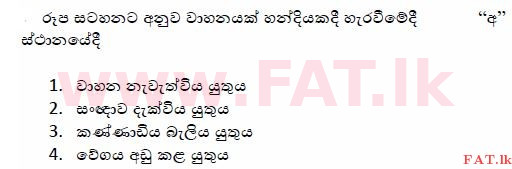 உள்ளூர் பாடத்திட்டம் : போக்குவரத்து திணைக்களம் அனுமதிப் பத்திரம் - 2015 டிசம்பர் - மாதிரி ஆவணங்கள் (සිංහල மொழிமூலம்) 139 1
