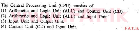 National Syllabus : Advanced Level (A/L) General Information Technology (GIT) - 2010 December - Paper I (English Medium) 3 1
