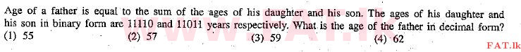 National Syllabus : Advanced Level (A/L) General Information Technology (GIT) - 2010 December - Paper I (English Medium) 7 1