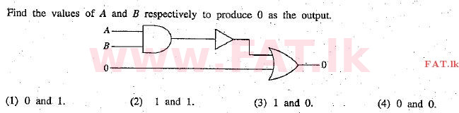 දේශීය විෂය නිර්දේශය : උසස් පෙළ (A/L) සාමාන්‍ය තොරතුරු තාක්ෂණය (GIT) - 2010 දෙසැම්බර් - ප්‍රශ්න පත්‍රය I (English මාධ්‍යය) 8 1