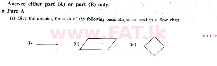 National Syllabus : Advanced Level (A/L) General Information Technology (GIT) - 2010 December - Paper II (English Medium) 5 1