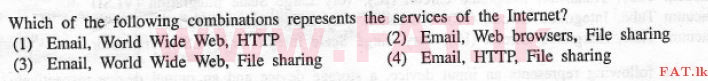 National Syllabus : Advanced Level (A/L) General Information Technology (GIT) - 2012 December - Paper I (English Medium) 14 1
