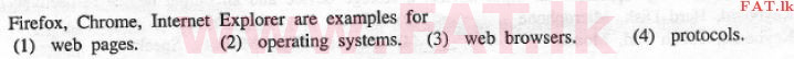 National Syllabus : Advanced Level (A/L) General Information Technology (GIT) - 2012 December - Paper I (English Medium) 15 1