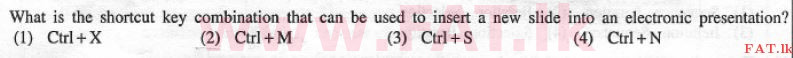 National Syllabus : Advanced Level (A/L) General Information Technology (GIT) - 2012 December - Paper I (English Medium) 21 1