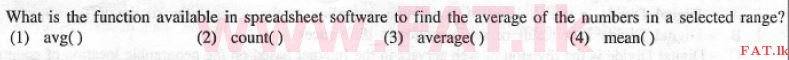 National Syllabus : Advanced Level (A/L) General Information Technology (GIT) - 2012 December - Paper I (English Medium) 27 1