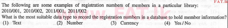 National Syllabus : Advanced Level (A/L) General Information Technology (GIT) - 2012 December - Paper I (English Medium) 29 1