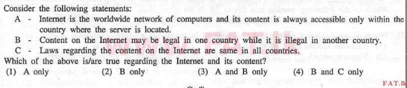 National Syllabus : Advanced Level (A/L) General Information Technology (GIT) - 2012 December - Paper I (English Medium) 40 1