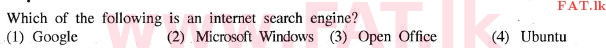 National Syllabus : Advanced Level (A/L) General Information Technology (GIT) - 2014 December - Paper I (English Medium) 24 1