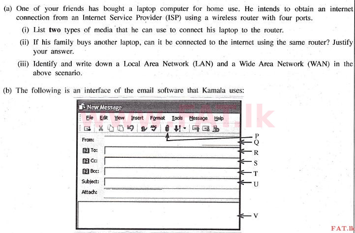 உள்ளூர் பாடத்திட்டம் : உயர்தரம் (உ/த) பொதுத் தொடர்பாடல் தொழில்நுட்பம் (GIT) - 2014 டிசம்பர் - தாள்கள் II (English மொழிமூலம்) 2 1