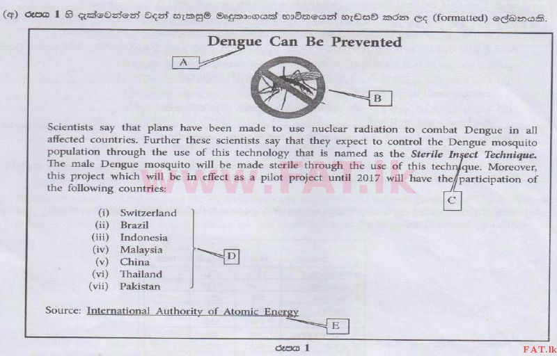 உள்ளூர் பாடத்திட்டம் : உயர்தரம் (உ/த) பொதுத் தொடர்பாடல் தொழில்நுட்பம் (GIT) - 2014 ஆகஸ்ட் - தாள்கள் II (සිංහල மொழிமூலம்) 3 1