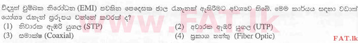 National Syllabus : Advanced Level (A/L) General Information Technology (GIT) - 2012 August - Paper I (සිංහල Medium) 11 1