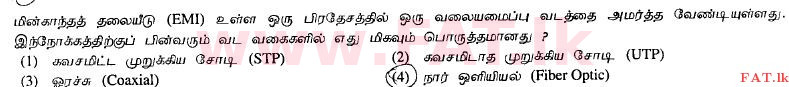 உள்ளூர் பாடத்திட்டம் : உயர்தரம் (உ/த) பொதுத் தொடர்பாடல் தொழில்நுட்பம் (GIT) - 2012 ஆகஸ்ட் - தாள்கள் I (தமிழ் மொழிமூலம்) 11 1