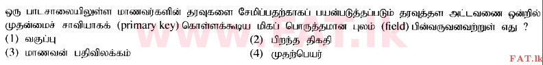 உள்ளூர் பாடத்திட்டம் : உயர்தரம் (உ/த) பொதுத் தொடர்பாடல் தொழில்நுட்பம் (GIT) - 2014 ஆகஸ்ட் - தாள்கள் I (தமிழ் மொழிமூலம்) 16 1