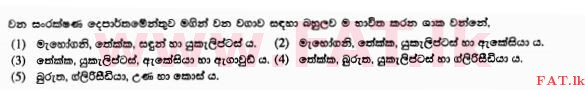 உள்ளூர் பாடத்திட்டம் : உயர்தரம் (உ/த) உயிரியல் அமைப்புத் தொழில்நுட்பம் - 2015 ஆகஸ்ட் - தாள்கள் I (සිංහල மொழிமூலம்) 35 1