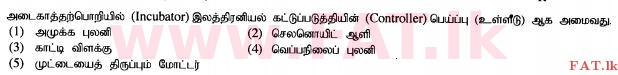 உள்ளூர் பாடத்திட்டம் : உயர்தரம் (உ/த) உயிரியல் அமைப்புத் தொழில்நுட்பம் - 2015 ஆகஸ்ட் - தாள்கள் I (தமிழ் மொழிமூலம்) 45 1