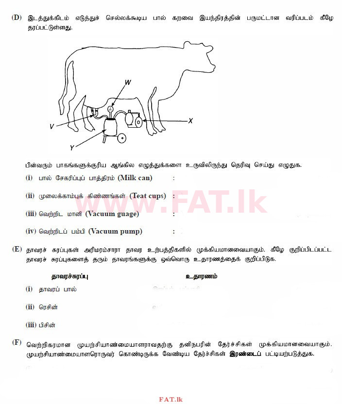 உள்ளூர் பாடத்திட்டம் : உயர்தரம் (உ/த) உயிரியல் அமைப்புத் தொழில்நுட்பம் - 2015 ஆகஸ்ட் - தாள்கள் II (தமிழ் மொழிமூலம்) 4 2