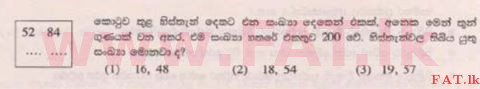 දේශීය විෂය නිර්දේශය : ශිෂ්‍යත්ව විභාගය 5 ශ්‍රේණිය - 2015 අගෝස්තු - ප්‍රශ්න පත්‍රය I (සිංහල මාධ්‍යය) 38 1