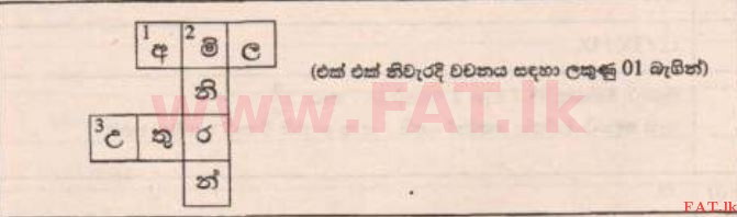 National Syllabus : Scholarship Exam Grade 5 - 2015 August - Paper I A (සිංහල Medium) 10 42