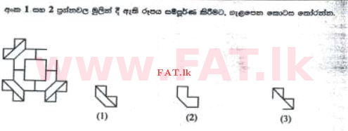 National Syllabus : Scholarship Exam Grade 5 - 2016 August - Paper I (සිංහල Medium) 1 1