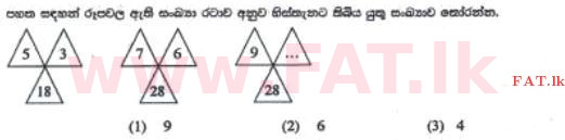 දේශීය විෂය නිර්දේශය : ශිෂ්‍යත්ව විභාගය 5 ශ්‍රේණිය - 2016 අගෝස්තු - ප්‍රශ්න පත්‍රය I (සිංහල මාධ්‍යය) 25 1