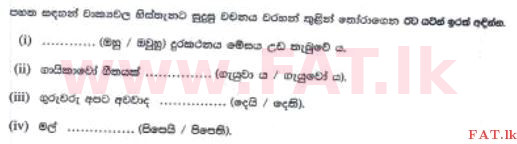 National Syllabus : Scholarship Exam Grade 5 - 2016 August - Paper II A (සිංහල Medium) 3 1