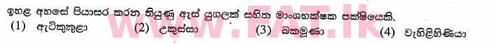 உள்ளூர் பாடத்திட்டம் : புலமைப்பரிசில் பரீட்சை தரம் 5 - 2017 ஆகஸ்ட் - தாள்கள் II (සිංහල மொழிமூலம்) 37 1