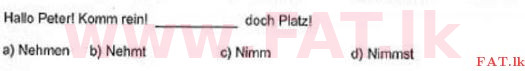 National Syllabus : Ordinary Level (O/L) German Language - 2009 December - Paper (German Language Medium) 19 1