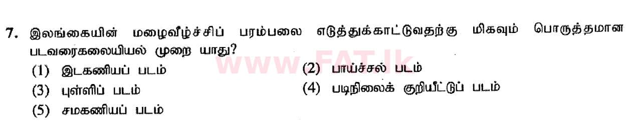 National Syllabus : Advanced Level (A/L) Geography - 2020 October - Paper I (Part I) - New Syllabus (தமிழ் Medium) 7 1