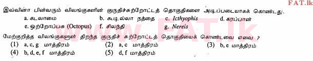 National Syllabus : Advanced Level (A/L) Biology - 2013 August - Paper I (தமிழ் Medium) 10 1