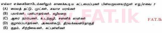 உள்ளூர் பாடத்திட்டம் : உயர்தரம் (உ/த) உயிரியல் - 2012 ஆகஸ்ட் - தாள்கள் I (தமிழ் மொழிமூலம்) 43 2