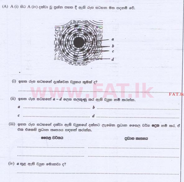 National Syllabus : Advanced Level (A/L) Biology - 2015 August - Paper II (සිංහල Medium) 3 1