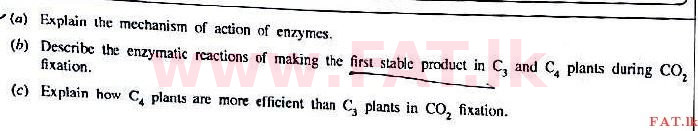 දේශීය විෂය නිර්දේශය : උසස් පෙළ (A/L) ජීව විද්‍යාව - 2017 අගෝස්තු - ප්‍රශ්න පත්‍රය II B (English මාධ්‍යය) 1 1