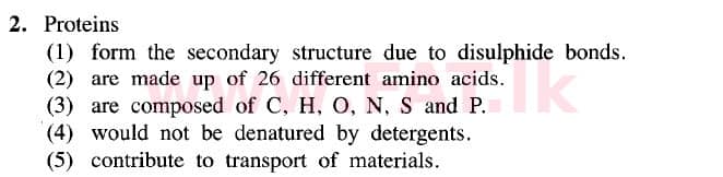 National Syllabus : Advanced Level (A/L) Biology - 2020 October - Paper I (New Syllabus) (English Medium) 2 1
