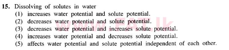 දේශීය විෂය නිර්දේශය : උසස් පෙළ (A/L) ජීව විද්‍යාව - 2020 ඔක්තෝබර් - ප්‍රශ්න පත්‍රය I (නව විෂය නිර්දේශය) (English මාධ්‍යය) 15 1