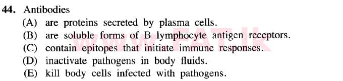 National Syllabus : Advanced Level (A/L) Biology - 2020 October - Paper I (New Syllabus) (English Medium) 44 2