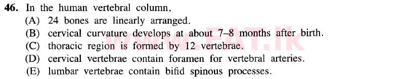 දේශීය විෂය නිර්දේශය : උසස් පෙළ (A/L) ජීව විද්‍යාව - 2020 ඔක්තෝබර් - ප්‍රශ්න පත්‍රය I (නව විෂය නිර්දේශය) (English මාධ්‍යය) 46 2